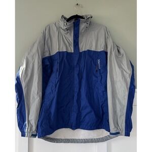 Marmot Jacket Men's Size Large Blue Gray Mesh  Full Zip Outdoor Wind Water Proof